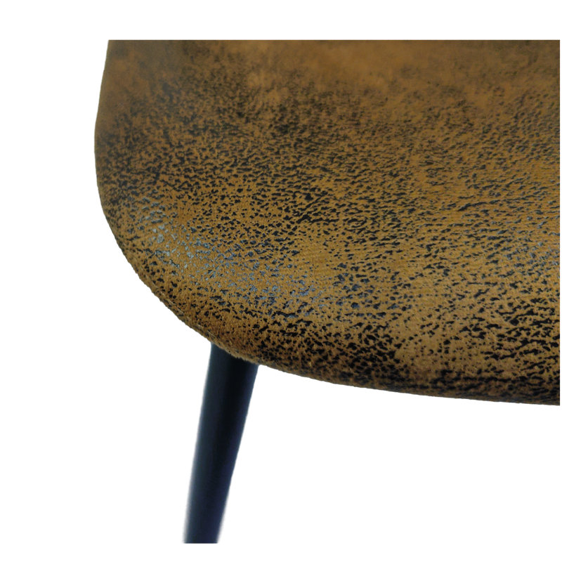 Chaises de salle à manger Collett, Brown, Noir