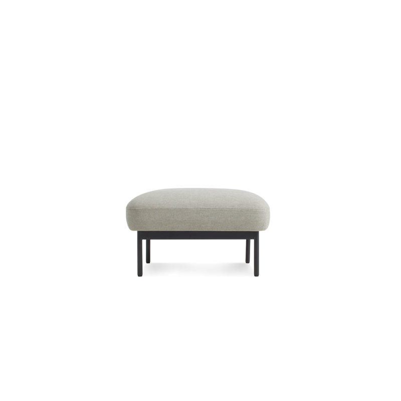 Puff Puff Ottoman, Black, Maharam Meld in Panda