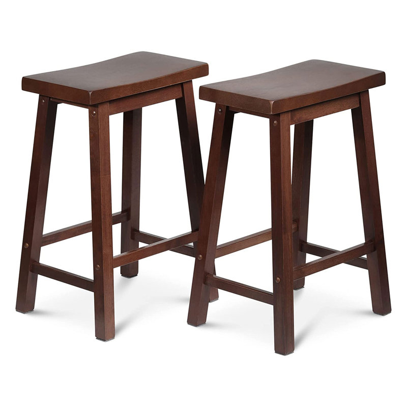 Solid Wood Counter Stool with Solid Wood Frame