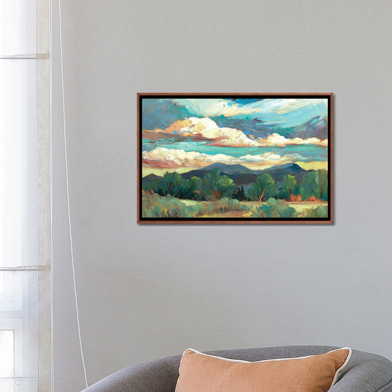 New Mexico Sky 1 Piece Wall Art on Canvas, 45.72 cm H x 66.04 cm W x 4.445 cm D, Classic Wood
