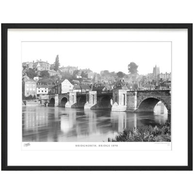 Bridgnorth, Bridge 1898 by Francis Frith - Single Picture Frame Print