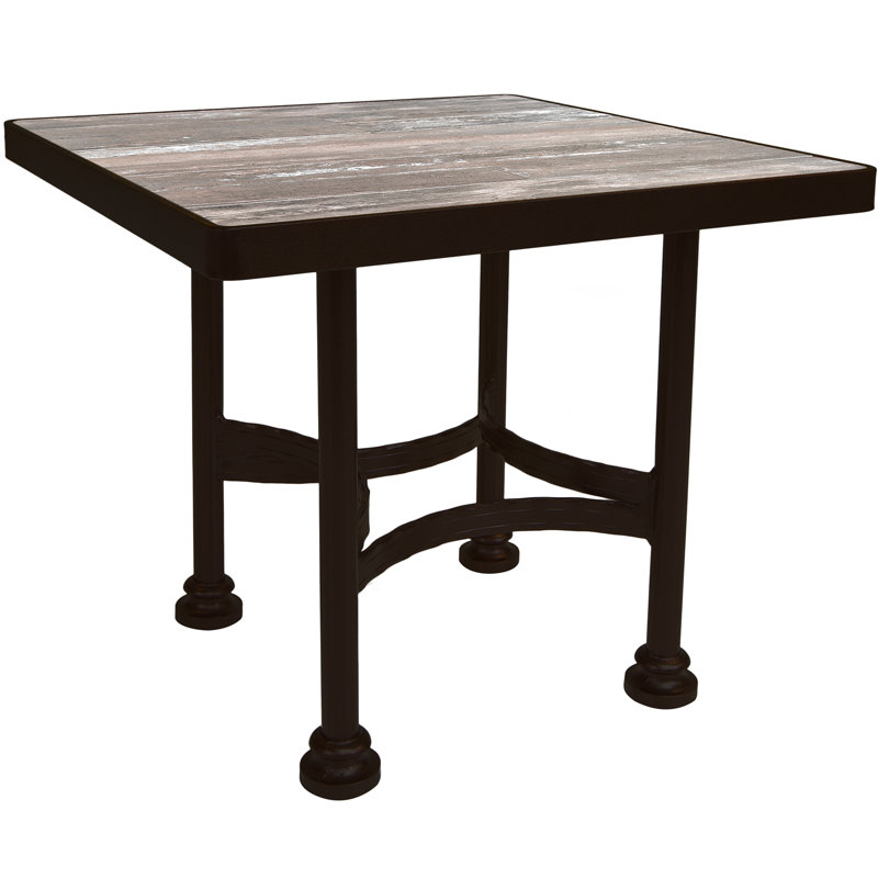 Classico Outdoor Square Side Table, Venice Beach, Graphite