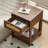 1-Drawer Rattan Nightstand with Open Storage Shelf-1015278452