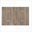 Table basse en chêne patiné avec plateau pivotant (12 à 24 po), base chromée - peu encombrante pour le salon