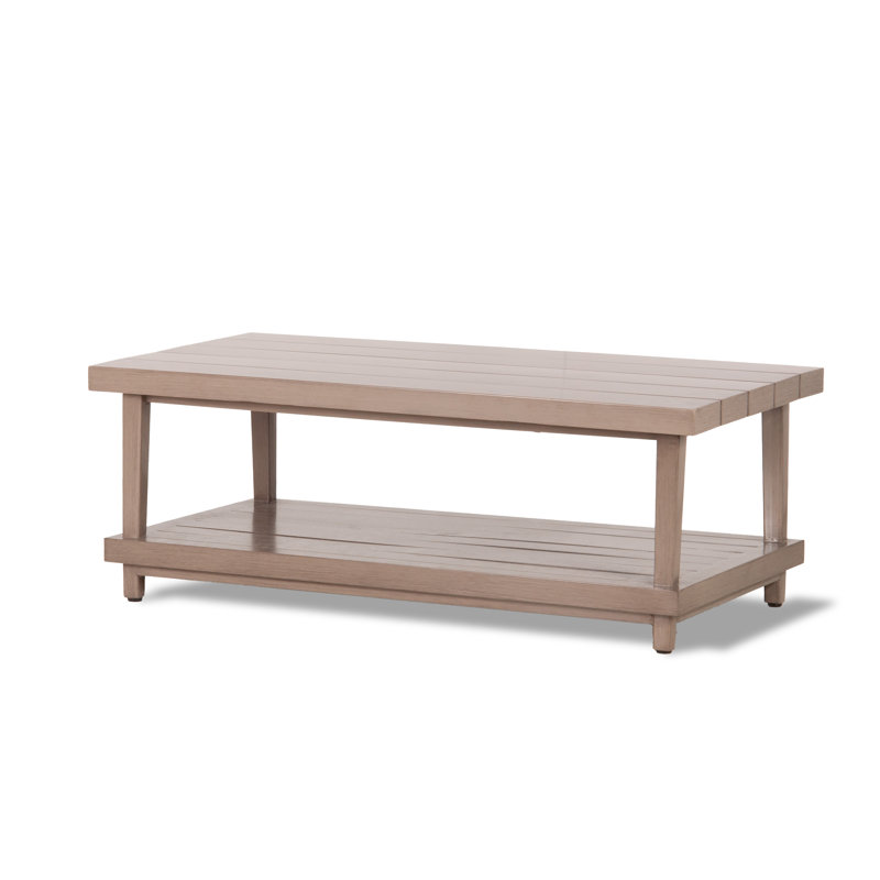 Bungalow Outdoor Coffee Table, Cobblestone