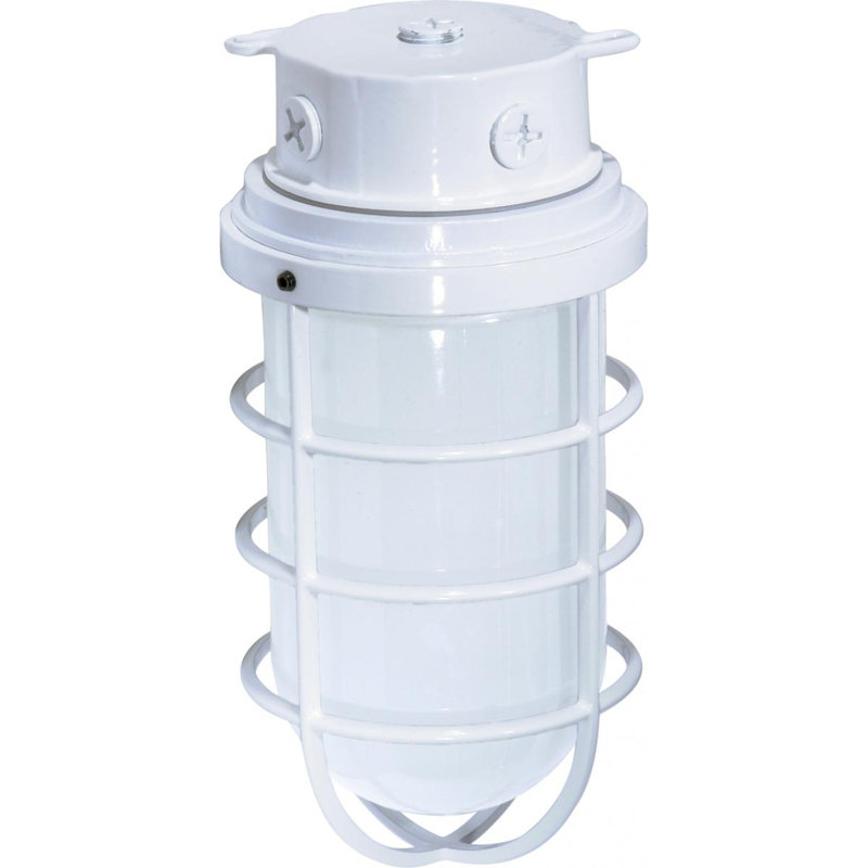 Luminaire de cloison d'extérieur Edgewood, blanc, 9,38" H x 4,25" lx 4,5" d