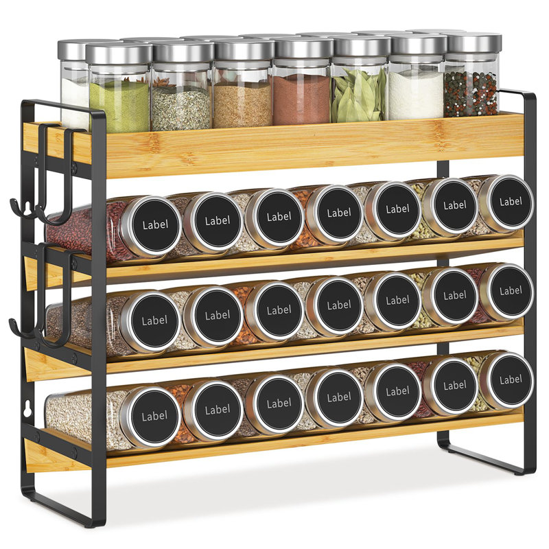 Comptoir de cuisine Spice Seasoning, Bamboo/Black