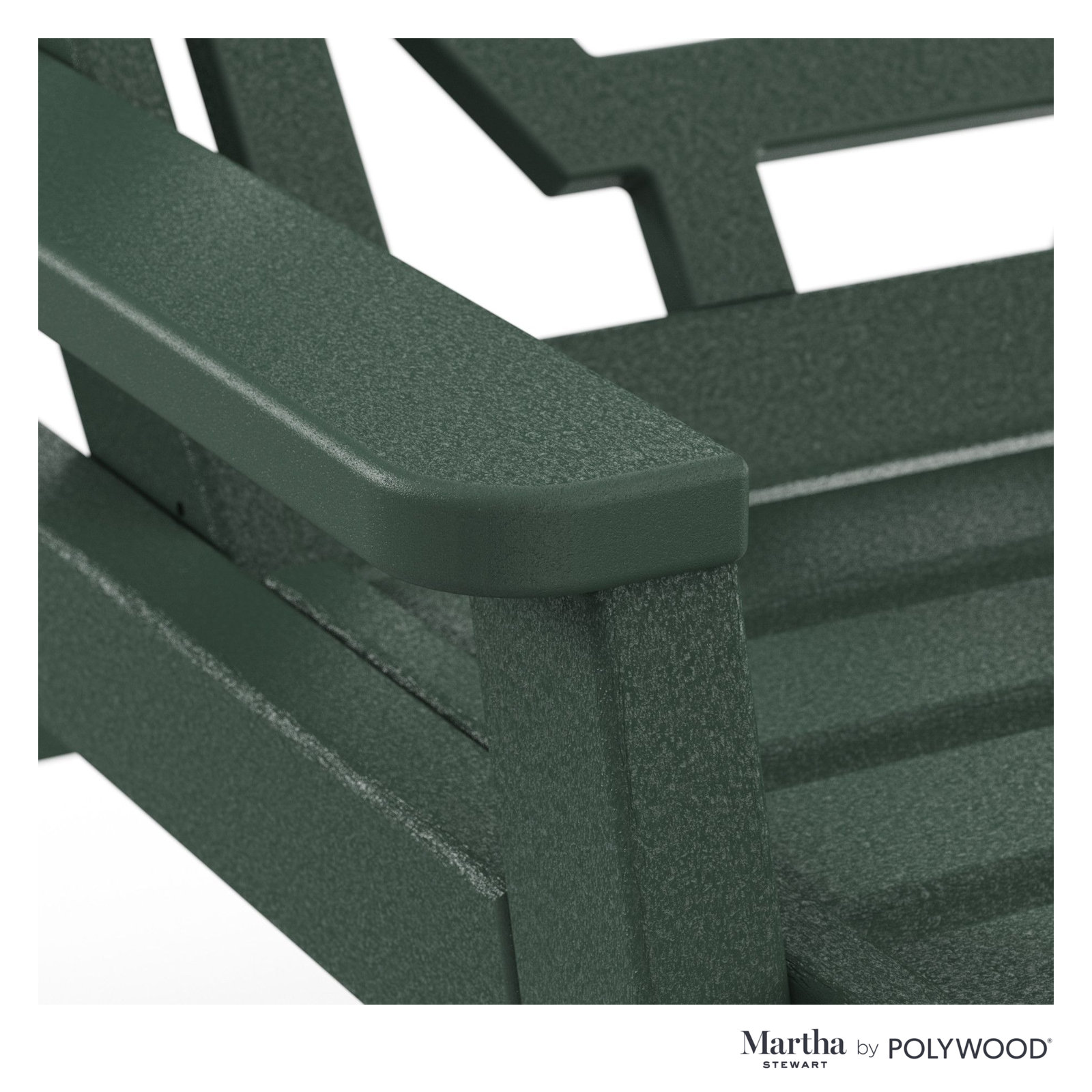 POLYWOOD® Chinoiserie 27" Patio Chaise Lounge, Green