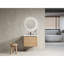 Meuble-lavabo mural 28 po avec lavabo en céramique blanche et porte à fermeture en douceur, emballage KD, contreplaqué