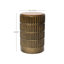 Table de bout cylindrique H 21,3 po avec rangement caché et conception nervurée