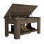 Table de rangement, une tablette de table extensible, quatre pieds, tablette inférieure-84377352