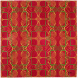 Karim Rashid - 'Myriad Red' Rug 6' X 6'