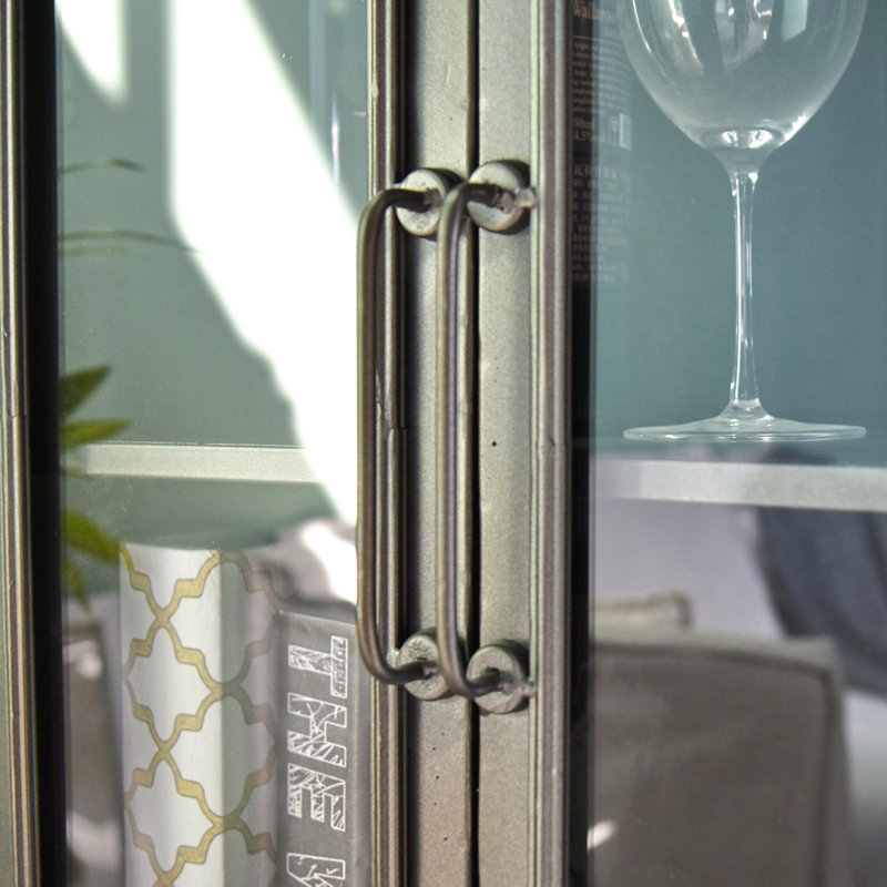 Buffet décoratif vintage avec porte en verre Accent