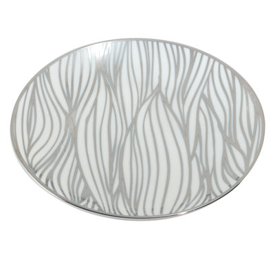 Matrix Silver Set of 6 Plated Canape Plates 6in asst