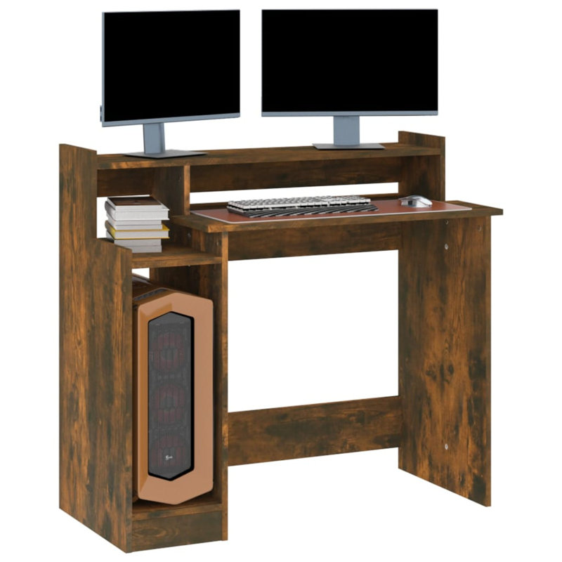 Aarohan Writing Desk, Smoked Oak
