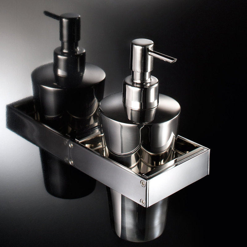 Skuara Soap Dispenser, Polished Chrome