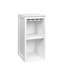 Armoire à vin blanche modulaire avec espace de rangement supplémentaire pour le bar et le salon