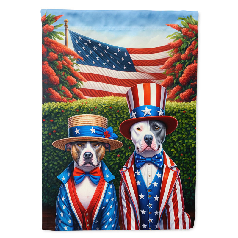 Drapeau «All American House», Pitbull terrier orange
