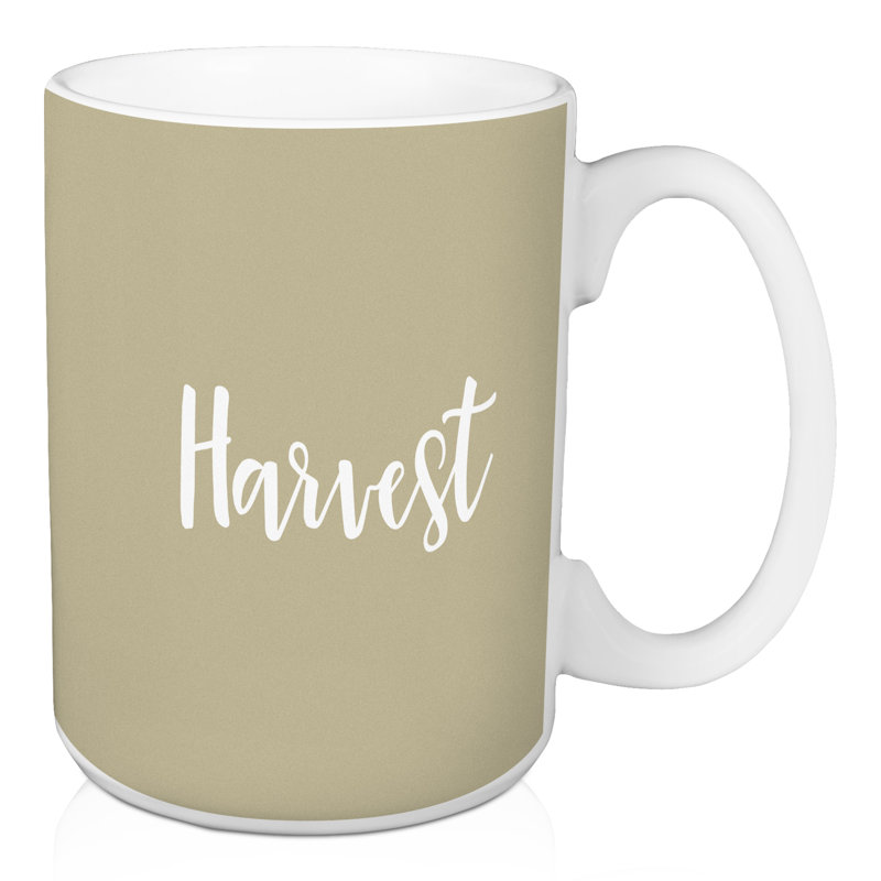 Grande tasse à café harvest Natal, Beige