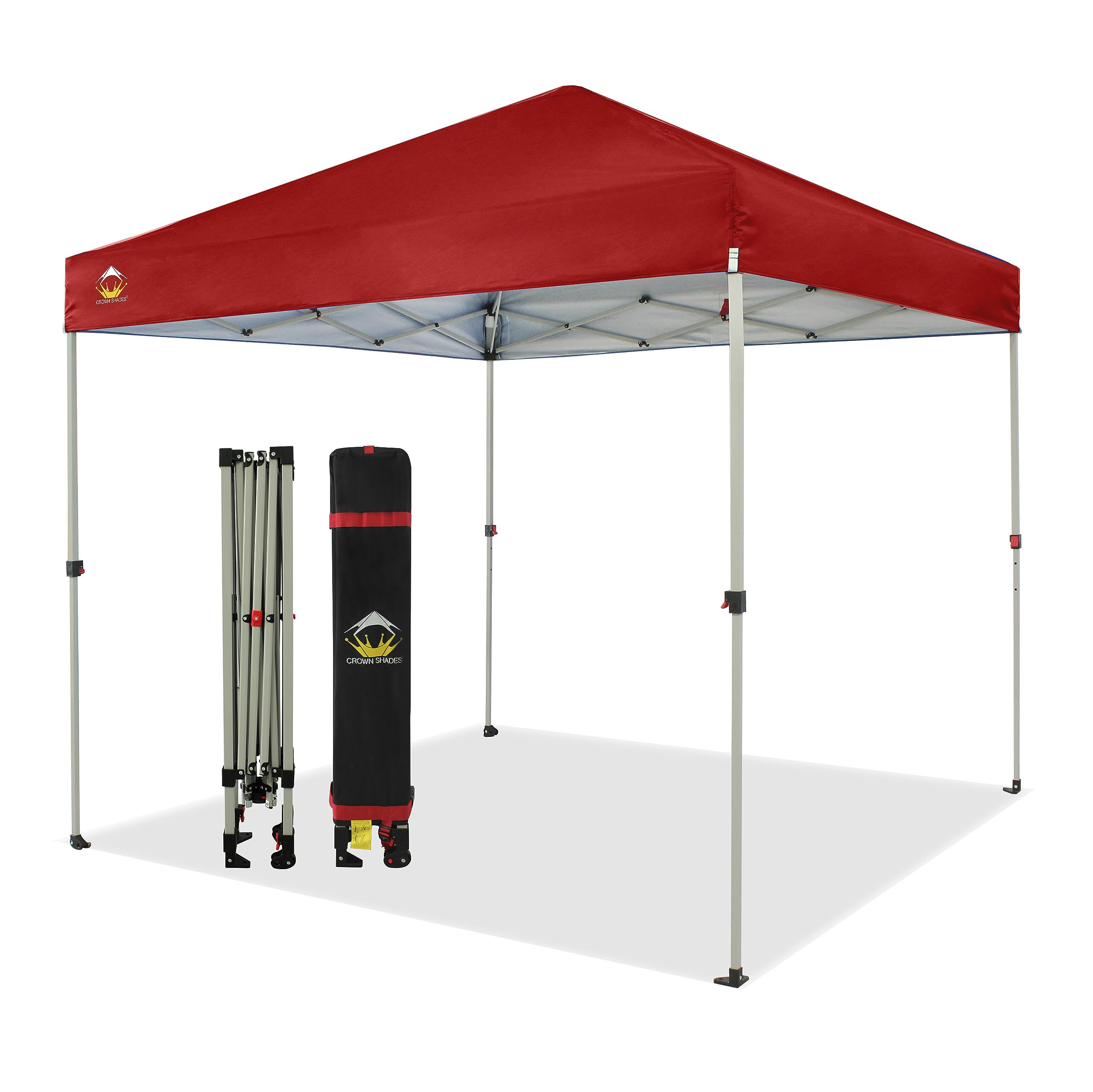 Crown Shades CROWN SHADES Canopy Tent 8 x 8 Pop Up with 1 Push Center ...