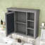 Armoire à pharmacie murale avec porte miroir réfléchissante et tablettes pour le rangement de la salle de bain-1626697174
