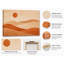 «Minimal Desert Sun - Warm Abstract Desert Landscape», estampe numérique sur toile tendue-222196886