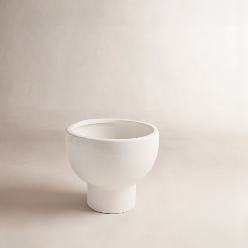 Vase de table en céramique Abie, H 5,25 po x l 6,5 po x P 6,5 po