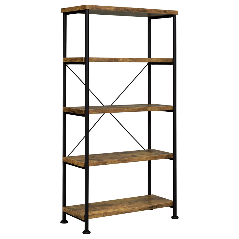 Bibliothèque Fallon, Muscade antique, 63" H x 31.5" W x 14.25" D