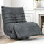 Fauteuil inclinable berçant moderne pivotant sans accoudoirs l 31,5 po-557682323
