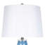 Lampe de table Azure Elegance - verre d'art bleu - ensemble de 2