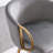 2 Stools, Footrest, Velvet + Golden Leg, Modern Seating Touch 2, Leg With Cozy-334659419-334659418
