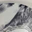 Blanc et gris liquide vagues de marbre I - miroir mural moderne ovale-925066508