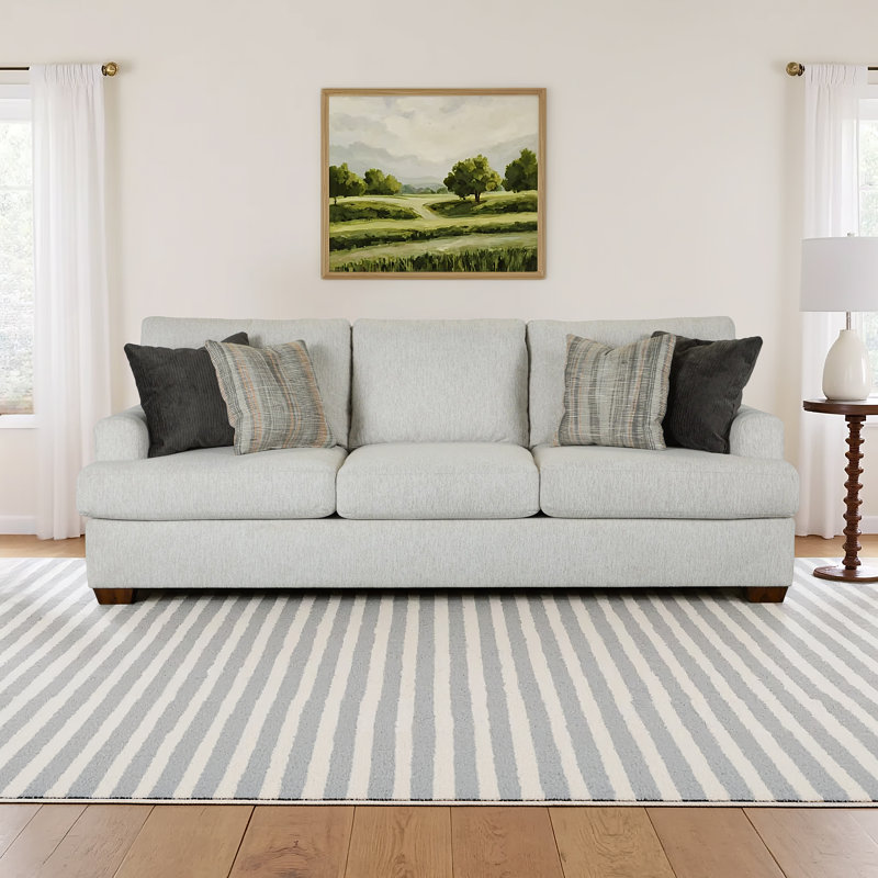 Odyn Charisma Sofa, Lily White Performance