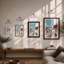 Mediterranean Seaside Village Coastal - Framed Print-1622919647-1622919645