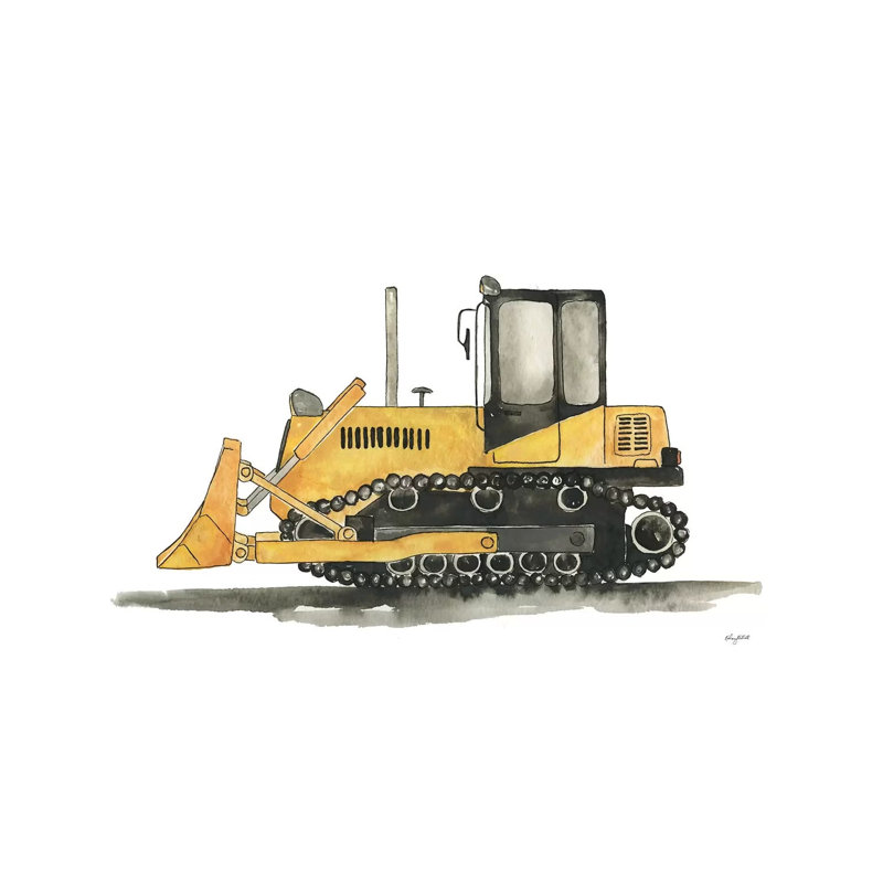 Bulldozer by Kelsey McNatt - Painting on Canvas, 101.6cm H x 152.4cm W x 3.81cm D, Wrapped Canvas