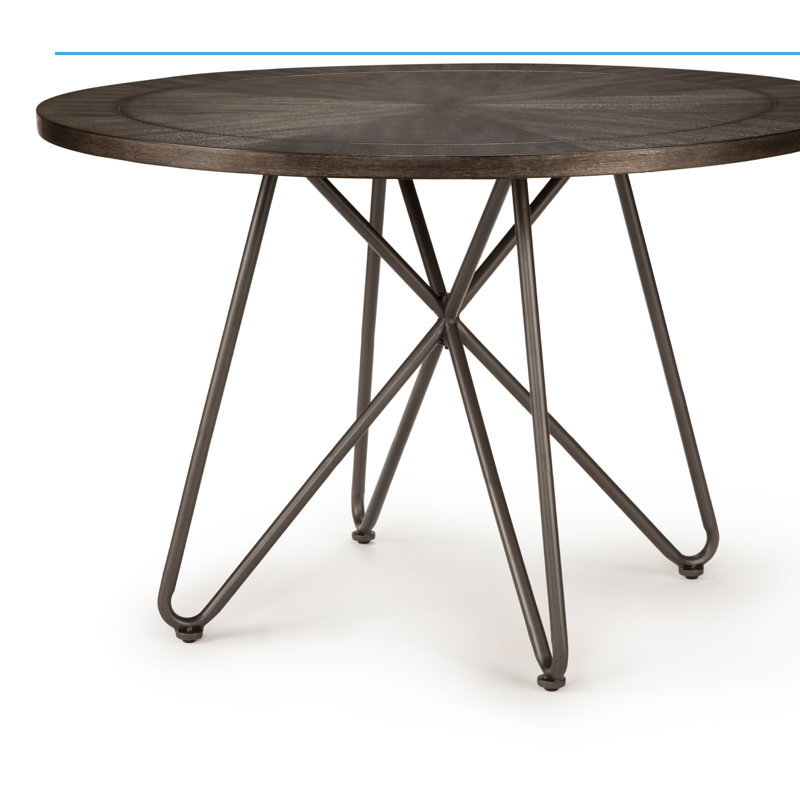Aneeqa Round Metal Base Dining Table