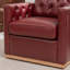 Fauteuil pivotant en cuir véritable Azib-895197513