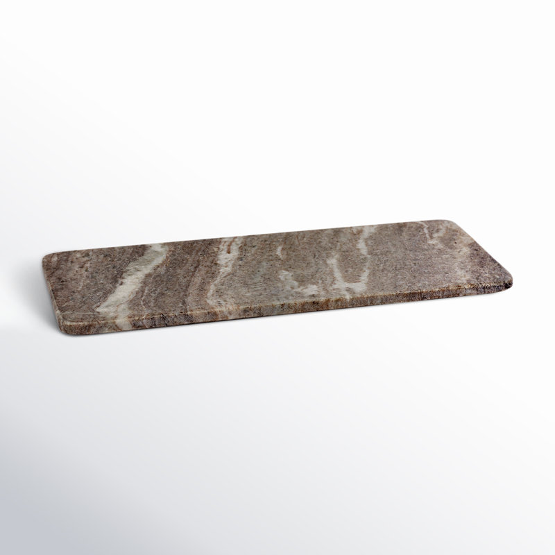 Gray Marble Rectangular Serving Tray