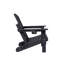 Chaise Adirondack pliante en PEHD avec porte-gobelet double - Chaise Adirondack en composite avec texture bois-1094614369