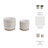 Ceramic Saucer Planters With Textured Circular Design, Durable Modern Accent Planter Pots, Contemporary Style Containers For Indoor Decor, Set Of 2-913906409