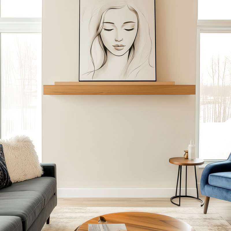 Foyer Ã©lectrique d'intÃ©rieur encastrable Pahl avec commande intelligente et tÃ©lÃ©commande, 17' H X 60' W X 3.94' D