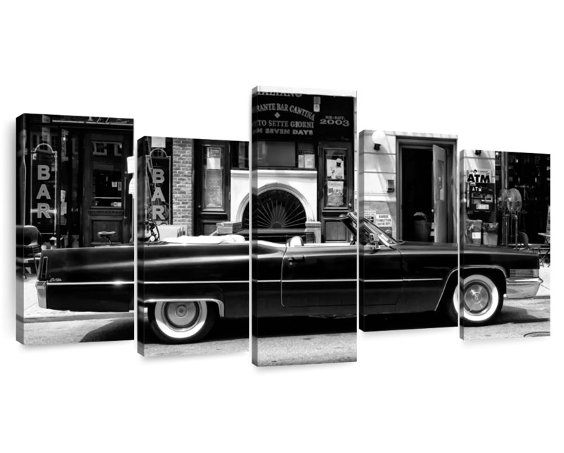 Mehar Black Cadillac, 48" H x 94" W
