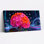 Ensemble de 1 tableau mural sur toile à motif floral néon cyberpunk