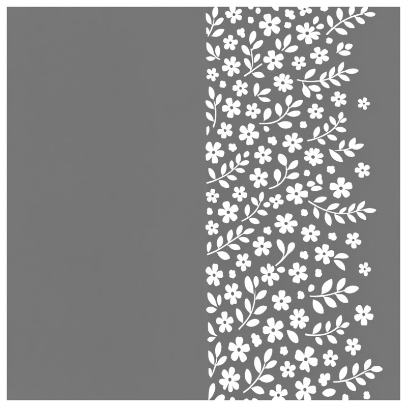 Housses de couette blanches à motif floral, Queen