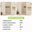 36 po X P 72 po Porte de douche semi-sans cadre H H à finition nickel brossé-120047404