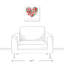 « love lives here floral cœur », impression sur toile tendue-1471423652