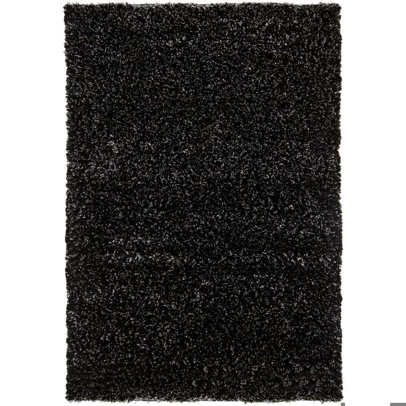 Dior Brown Area Rug, Rectangle 9' x 13', Black and Gray