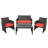 Duplantis 4 - Person Patio Conversation Set with Cushions-1159313736-1076253273