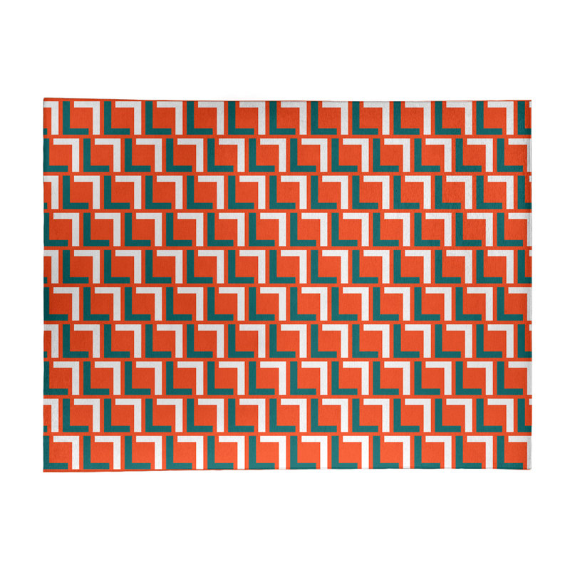 Geometric Indoor Rug, Rectangle 8' x 10'