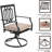 4 - Person Patio Dining Set with Square Table , Cushions Included